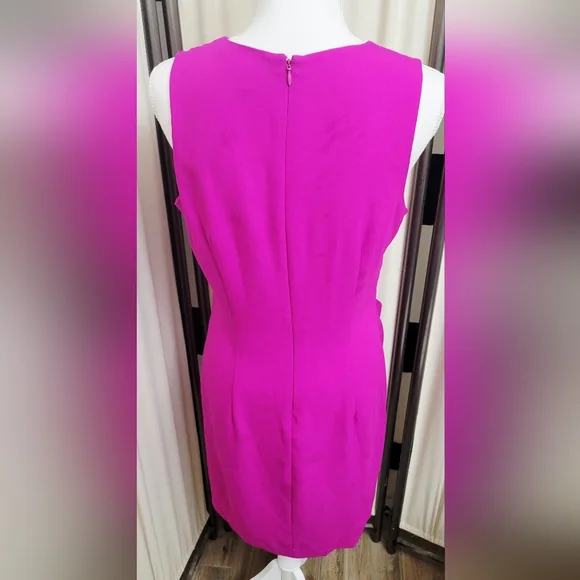 Banana Republic Pink Fuchsia Crepe Dress | Size 10 - Picture 2 of 4